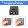 CERRXIAN Network Switch 2 Ports,RJ45 Network Key-Press Switch Splitter Selector