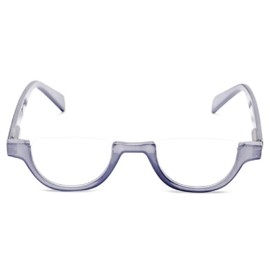 The Shay Colorful Semi-Rimless Half Reader Reading Glasses, 2.00 Lavender