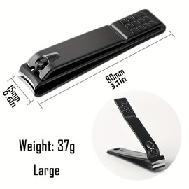 Nail Clipper,Nail Cutter Toenail Fingernail Clippers Large Premium Steel Nail Cutter Trimmer, Ultra Sharp Wide Jaw Nail Cutter Professional Manicure Pedicure Care Tool for Men &Women Gift 1 pcs