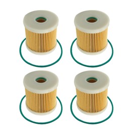 Fuel Filter Water Separator Motorcycle Oil Water Separation Filter Element 90794-46871-00/90794-46871/90794-46911/90794-46911-00/90794-46913 for Honda Compatible with Yamaha Outboard Engine (4 PCS)