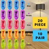 20PCS Mop Socks for Floor Cleaning, Washable Reusable Mop Shoes,