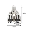 Madlife Garage 2.5" Inlet 3.5" Outlet Dual Exhaust Tip Stainless