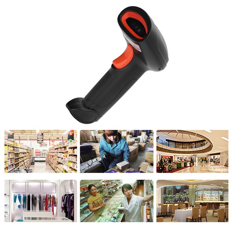 Wireless Barcode Scanner USB 2.4G and Bluetooth 1D Code Reader