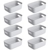 Bgfuni Set of 8 Small Plastic Storage Baskets, Office Home