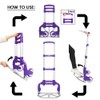 FCH Folding Hand Truck Aluminum Portable Folding Hand Cart 165lbs