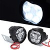 Headlights/Headlights,2Pcs 6 Led Spot Fog Light Motorcycle Headlight Universal Waterproof