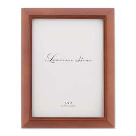 Lawrence Frames Estero Collection, Chestnut Wood Picture Frame, 5x7