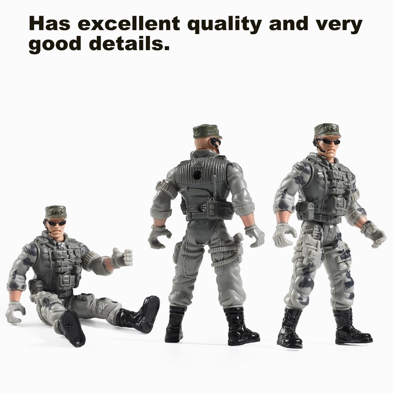 US Army Men and SWAT Team Toy Soldiers Action Figures