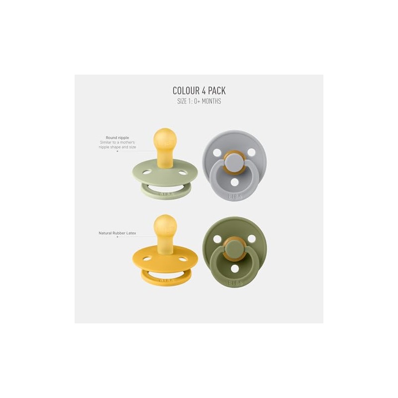 BIBS Chuponess Try-it Colour Liberty Eloise, Pack de 3, Tetina