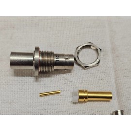 Cinch Trompeter TRB Bulkhead Cable Jack RF Connector 3 Lug BJ79C-204 Aircraft