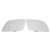 2PCS Side Heated Mirror Glass Left Right Fog Resistant Efficient