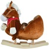 Qaba Kids Ride-On Rocking Horse Toy, Rocker with Lullaby Song,