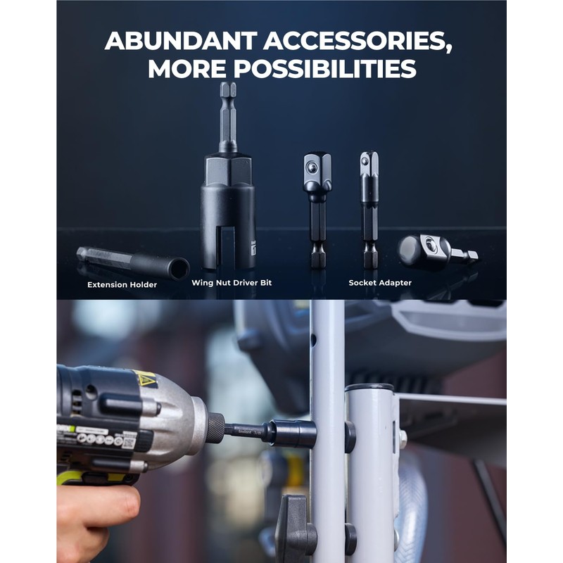 toolant Impact Magnetic Nut Driver Set, 38pcs Impact Driver Bit