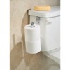 iDesign Classico Portarotoli da Serbatoio, Metallo, Argento, 19.75x16.5x61.75 cm