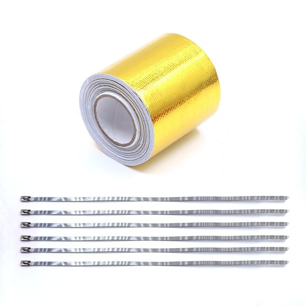 X-STYLE Thermal Tape Gold Thermal Tape Heat Resistant Tape Intake