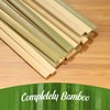 BambooMN Flat Sticks Bamboo Kebab Food Drink Skewers - 9"