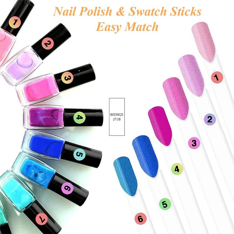 FENQURO Pack of 150 Nail Stencils, Nail Tips, Tips for