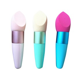Baluue Handle Mushroom Makeup Sponge Applicator Versatile Cosmetic Puff for Foundation Concealer and Blush Easy to Clean Material Random Color