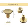 LASAMOLL Solid Brushed Brass Kitchen Cabinet Hardware Modern Handles Knobs