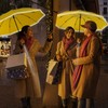 Lejorain Automatic Folding Umbrella Inverted - Upside Down Yellow Windproof