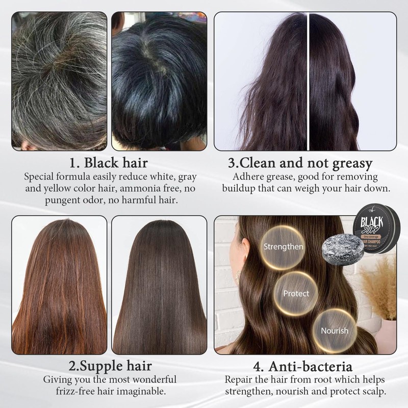 Anti Grey Bar 2 Pieces Natural Botanical Formula Anti Grey