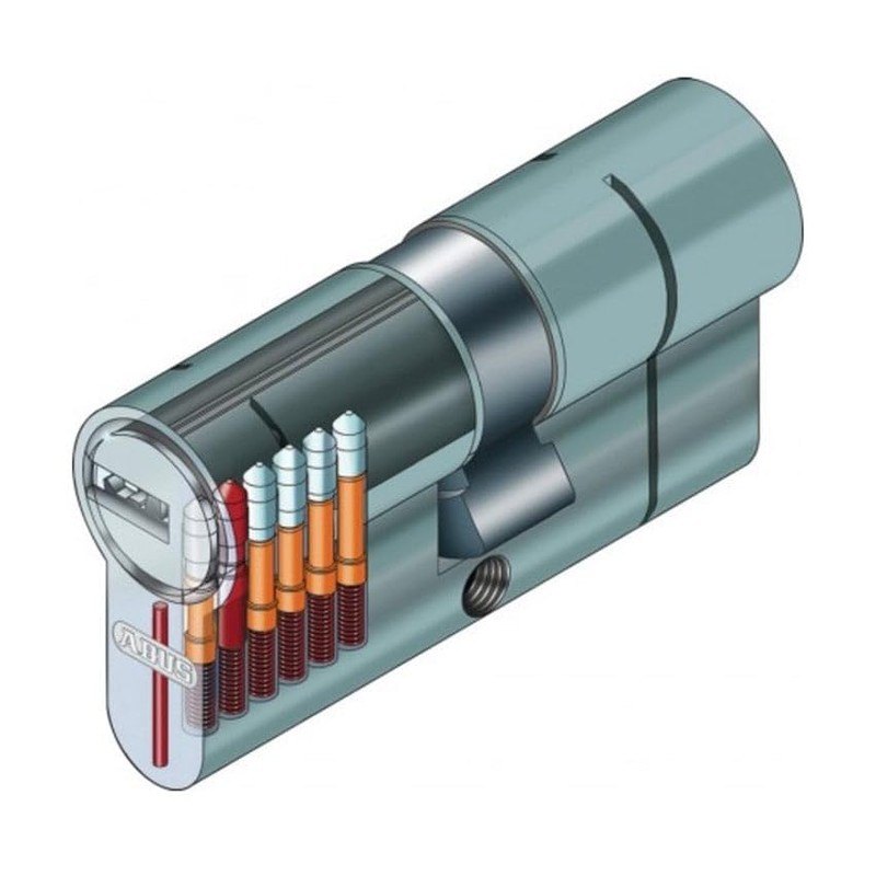 ABUS D66 Lock Cylinder 35 x 50, Aluminium, Steel, Brass,