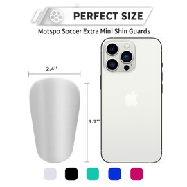 Motspo 2 Pairs Soccer Extra Mini Shin Guards for Toddler Kids Youth and Adults - Ultra Miniature Shin Guards Soccer - Extra Small Shin Pads So Light and Comfortable for Boys, Girls, Men, and Women