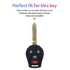 Key Fob Cover for Versa Sentra: 4 Buttons Silicone Remote