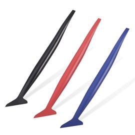 Car Wrapping Vinyl Tool Kit, 3 in 1 Flexible Micro Squeegee Set, Corner Squeegee Curves Slot Tools with 3 Different Hardness, for Auto Stickers, Vinyl Wraps Application (3PCS)