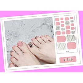 22pcs Toe Nail Red Pure Colors Nail Wraps Art Stickers H106 for Nails Design Nail Art Stickers Decals Supplies Manicure Tips Sticker Colorful for Nail Decorations