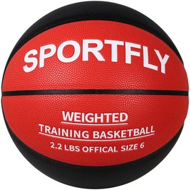 Sportfly Basketball Weighted 1kg Auxiliary Heavy Basketball 2.2lbs Size 6 for Indoor and Outdoor Training, Heavy Training Basketball for Improving Dribbling, Passing Skills and Ball Control
