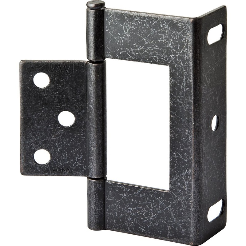 3" Non-Mortise Wrap Hinges - Satin Nickel