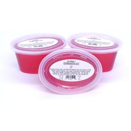 3 Pack of STARGAZER LILY Floral Aroma Gel Melts for Warmers and Burners PEEL, MELT, ENJOY