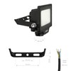 Ledvion LED Spotlight, 30 Watt Osram LED Floodlight, 6500 K