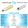 LFLAMPON E11 LED Bulb 120V, 10W 1300LM Cool White 6000K,