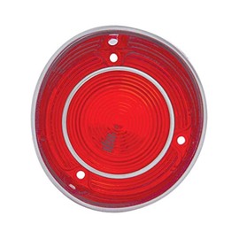 United Pacific CH030R Plastic Tail Light Lens With Stainless Steel Trim For 1971 Malibu and Chevelle "SS" - R/H