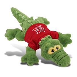 DolliBu I Love You Super Soft Large Green Alligator - Stuffed Green Alligator Animal with Red Shirt for Valentine, Anniversary, Romantic Date, Boyfriend, or Girlfriend Gift - 17 inches