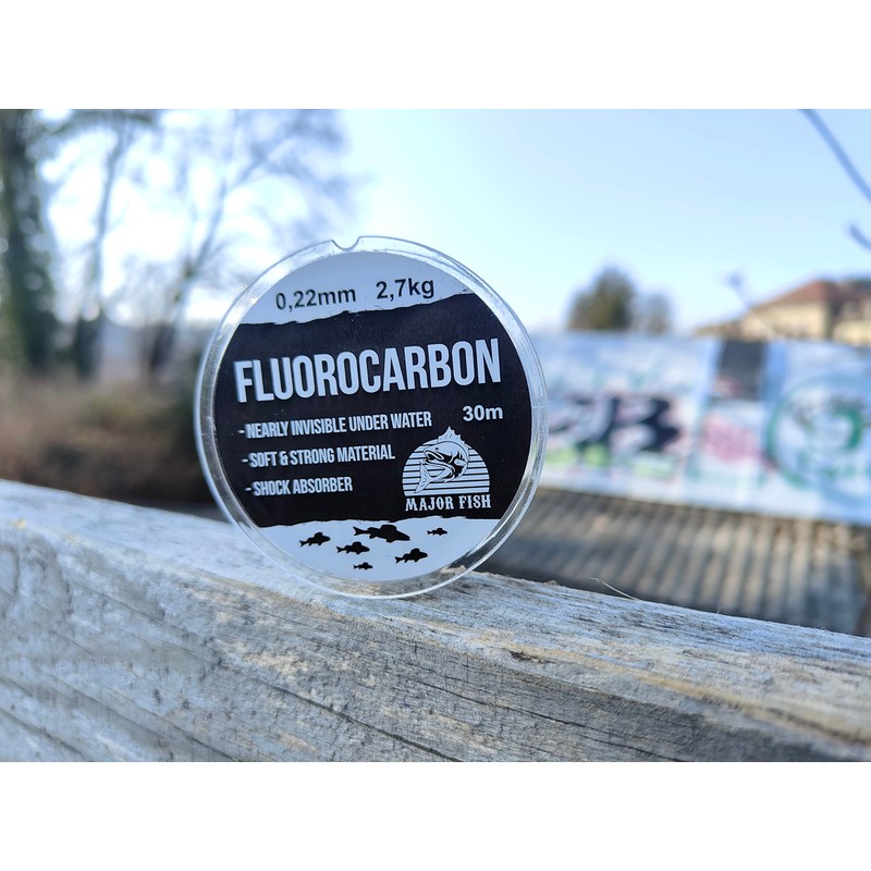 Major Fish 100% Fluorocarbon Leader Line 30 Metres Fluorocarbon Cord