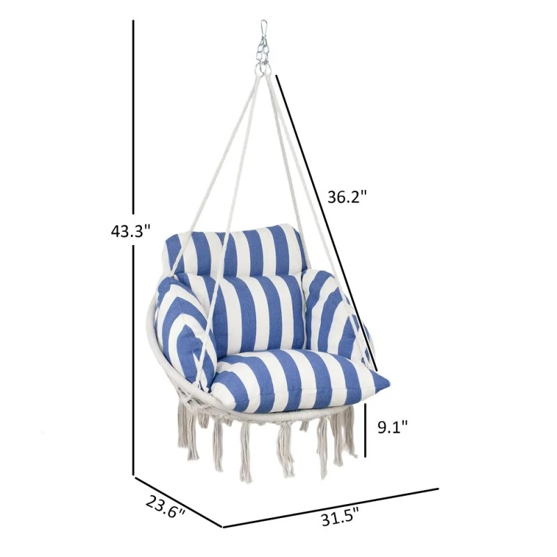 Patio Swing Chair 31.5" W X 23.6" D X 15.7"
