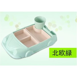 EFFORTS Children's Meal Plate, Lunch Plate, 4-piece Set, Children's Tableware Set, For Babies, Kids Plates, Natural Bamboo Fiber, Cute, Partitions, Characters, Supplementary Dishes, Kindergarten, Baby