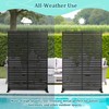 Metal Privacy Screen Outdoor Privacy Screen, Freestanding Fence Panel for
