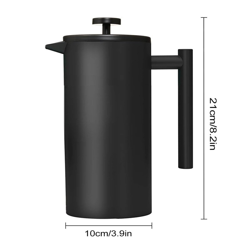 Coffito French Press Coffee Maker,Stainless Steel Double Wall Insulated Coffee