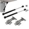 120N Black Cold-Rolled Steel Hydraulic Support Rod, Suitable for Upward-Opening