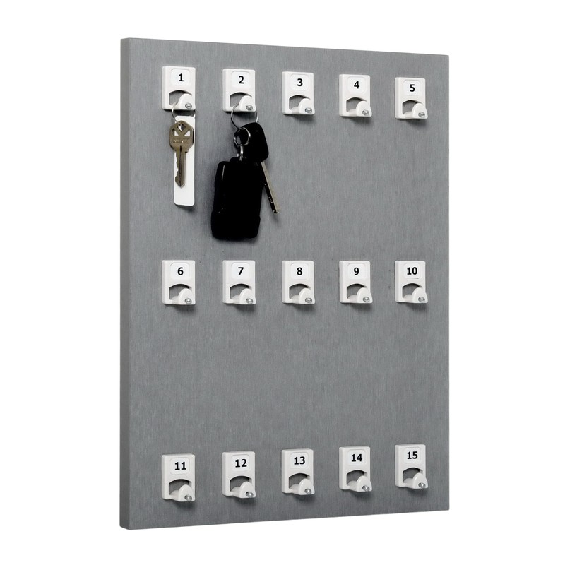 International Stand Company Key Holder 15PSE, Compact with15 Numbered Hooks