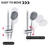 Ruayia Universal Adjustable Shower Head Holder, Hand Shower Holder, Chrome-Plated