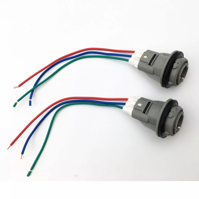 IBVIBV 2 Front Turn Signal Light Socket Connector Harness W