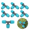 20PCS 16mm Tee Pipe Connector PE Irrigation Tubing Tee for