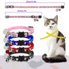 4pcs Cat Collars, Kitten Collars with Bells and Pendant, Quick
