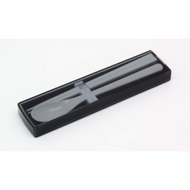 OSK CT-27 Bento Box, For Lunch Box, Quote Lid Combo, Calm Color, Navy, Chopsticks 7.1 inches (18 cm), Spoon Included, Made in Japan, Dishwasher Safe