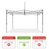 ABCCANOPY Replacement Canopy Top for Commercial Canopy Tent (10x15, Black)